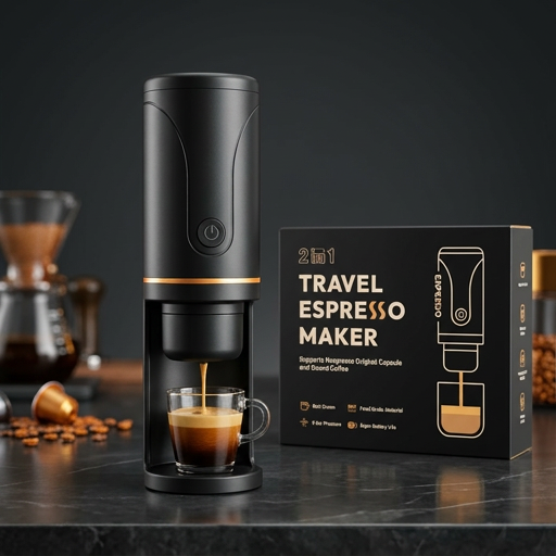 2-in-1 Travel Espresso Maker