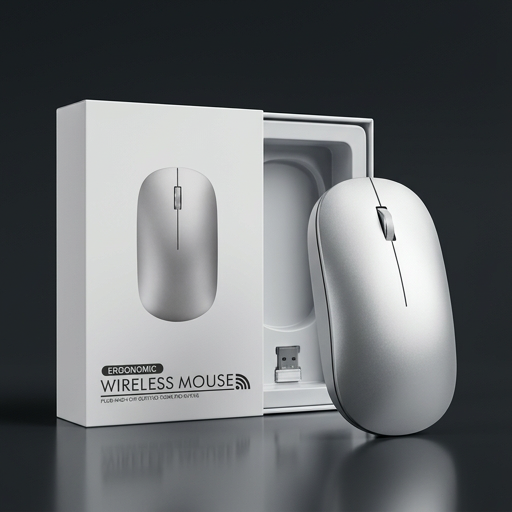 Ergonomic Wireless Mouse – Plug & Play